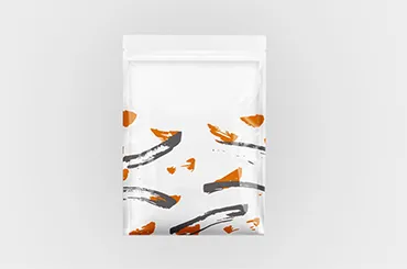 Flachbeutel mit Muster