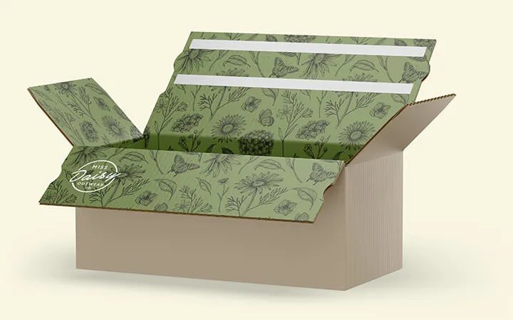 individuelles Design innerhalb des Versandkartons  individuelles Design innerhalb des Versandkartons