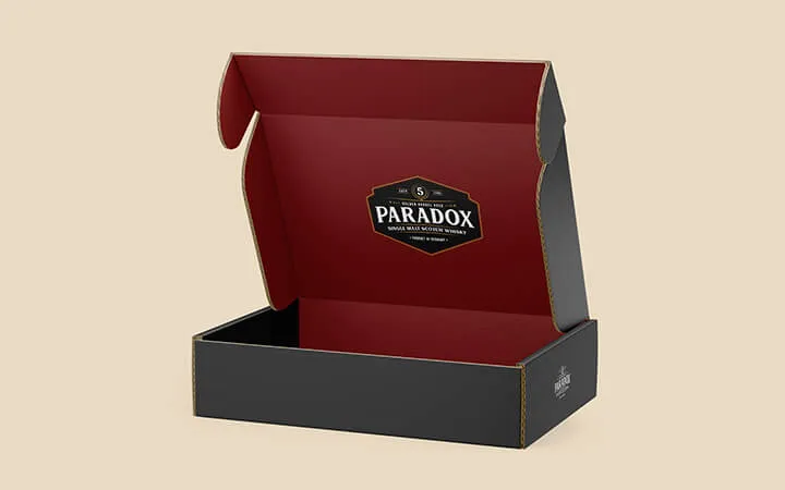 von innen und außen bedruckter Versandkarton  von innen und außen bedruckter Versandkarton