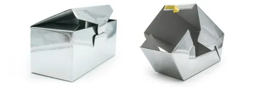 Silberner Karton für Faltschachteln