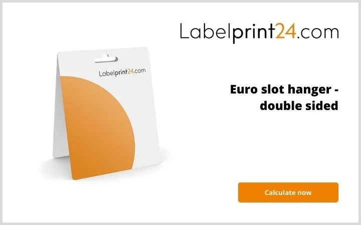 Euro slot hanger - double sided