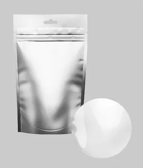 Metallisierte Folie (silber) - PET/PE