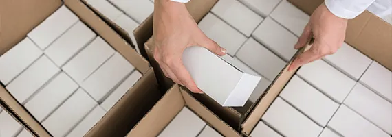 Versandkarton effiziente Verpackung