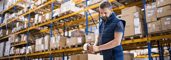 Versandkartons perfekte Lagerung