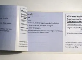Mehrseitges Booklet Etikett