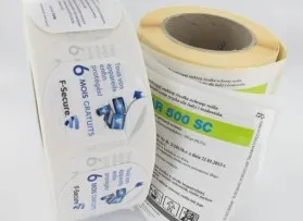 Bookletetiketten auf Rolle