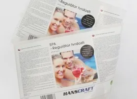 Bookletetikett auf der Rolle