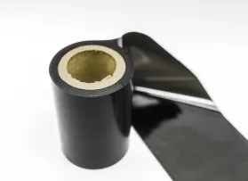 Nastro in cera a trasferimento termico,  Nero, misure: 84 mm x 300 m, esterno
