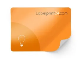 Fluoreszierendes Papier, orange, permanent haftend