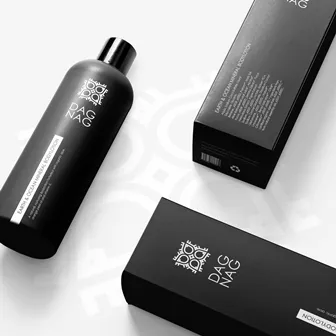 Boîte noire pour lotion corporelle