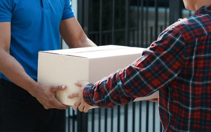 accepting a delivery