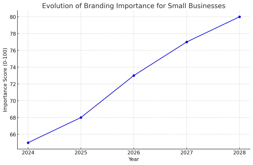 line diagram evolution of branding importance for small businesses line diagram evolution of branding importance for small businesses