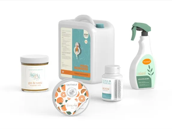 different labels on different products