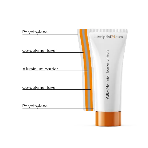 laminate tube with shown characteristics