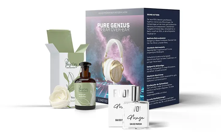 Verschiedene Arten von Faltschachteln 