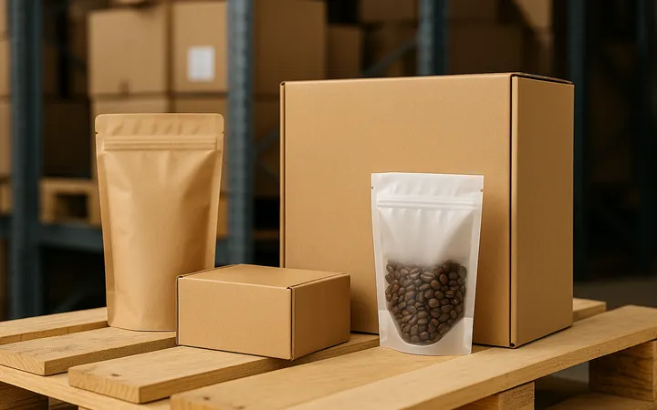 packaging in a warehouse packaging in a warehouse