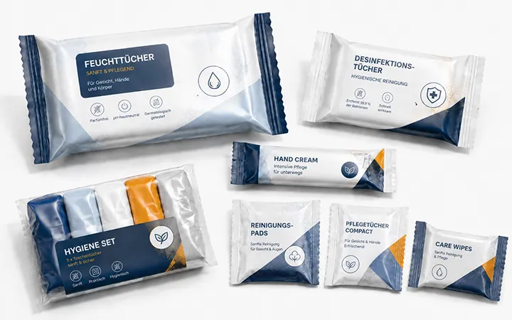 Flowpacks für Kosmetik Flowpacks für Kosmetik