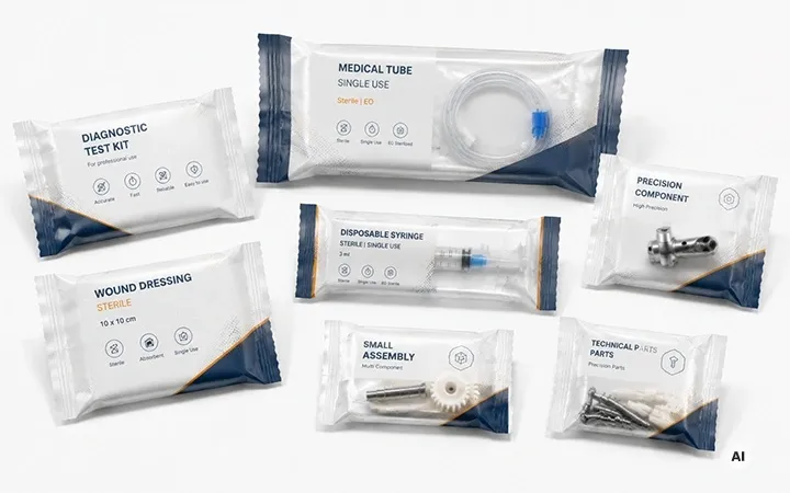 Flowpacks für medizinische Zwecke Flowpacks für medizinische Zwecke