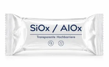 Flowpack mit SiOx / AIOx Barriere