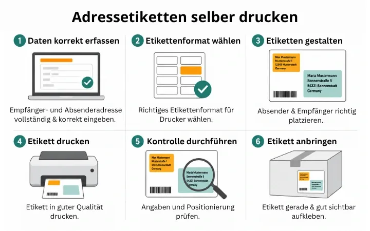 Adressetiketten selber drucken