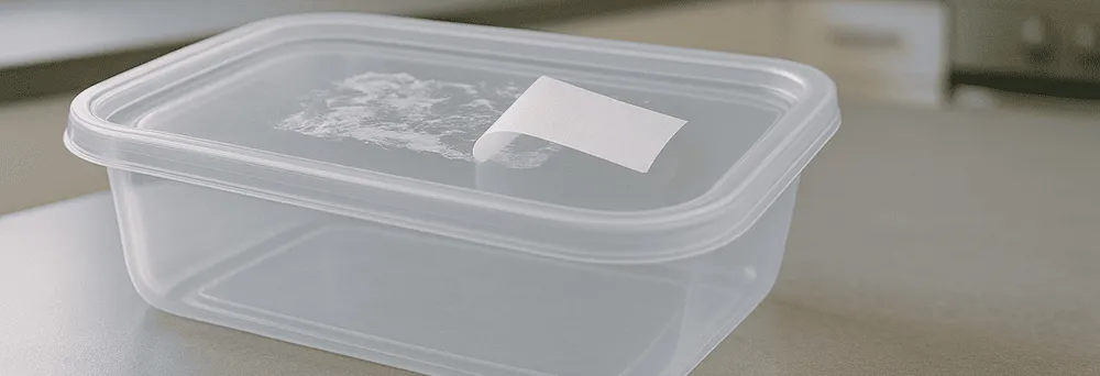 Rimuovere i residui delle etichette