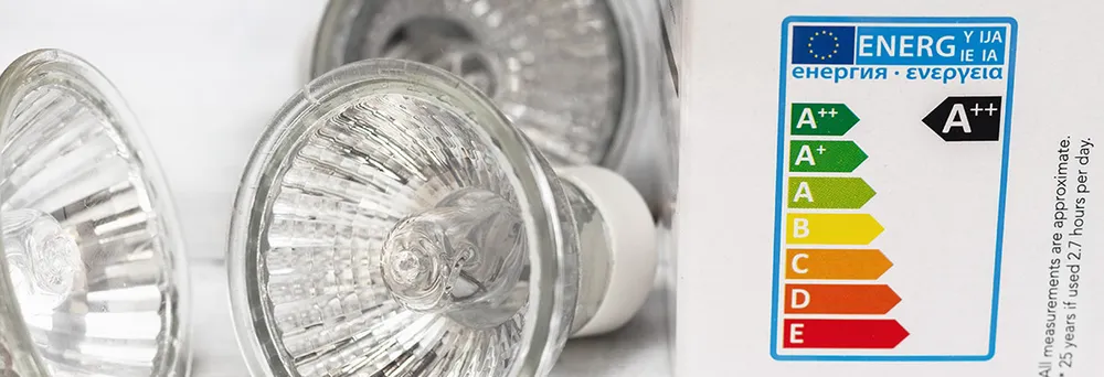 EU Energielabel bei Glühbirnen