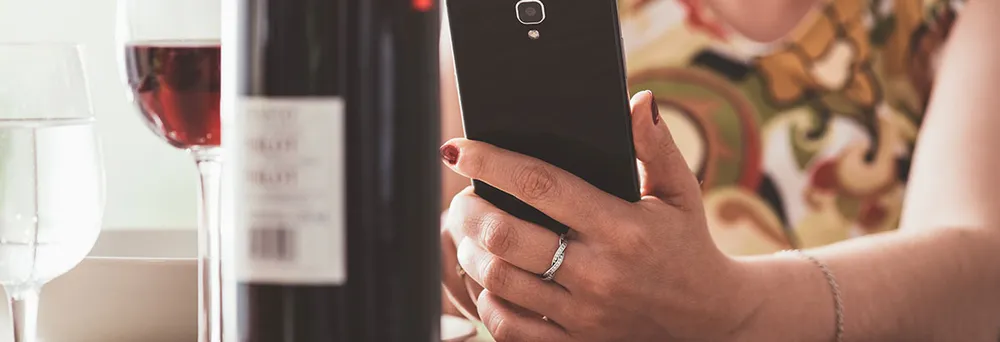 Weinetikett abscannen Weinetikett abscannen