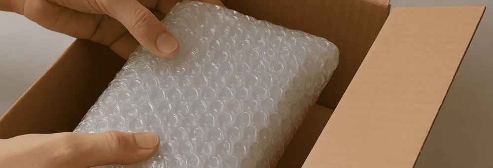 Warensendung in Karton