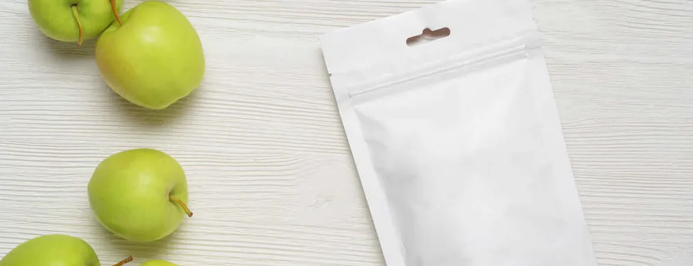 Doypack in polietilene bianco Doypack in polietilene bianco