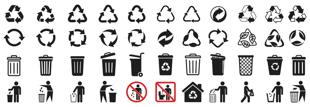 verschiedene Etiketten-Symbole verschiedene Etiketten-Symbole