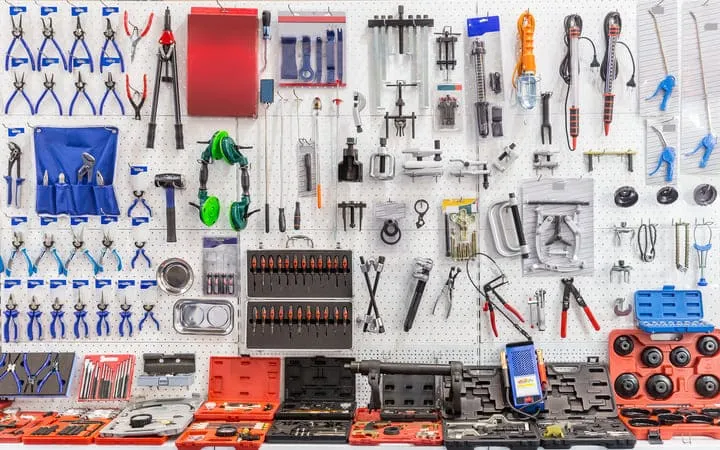 Kfz-Etiketten für Werkzeuge