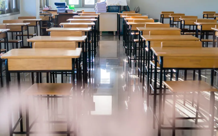 Leeres Klassenzimmer