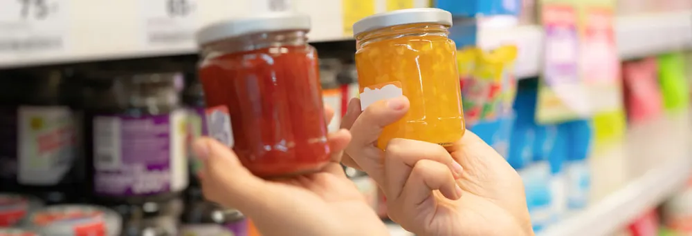 Marmeladen im Supermarkt kaufen Marmeladen im Supermarkt kaufen