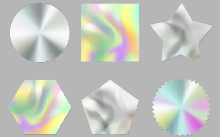 Hologramm Sticker unbedruckt Hologramm Sticker unbedruckt