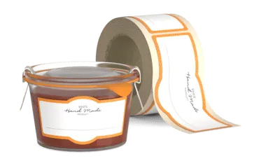 exemple d'étiquette en rouleau pour confiture