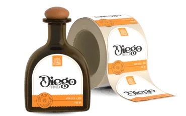 exemple d'étiquette de bouteille