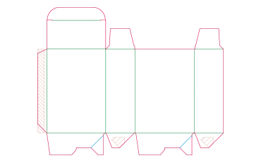 Faltschachtel mit Automatikboden Aufbau