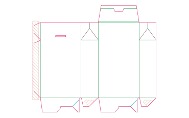 Beutelschachtel mit Automatikboden Aufbau 