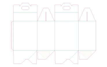 Tragegriffschachtel mit Automatikboden Aufbau
