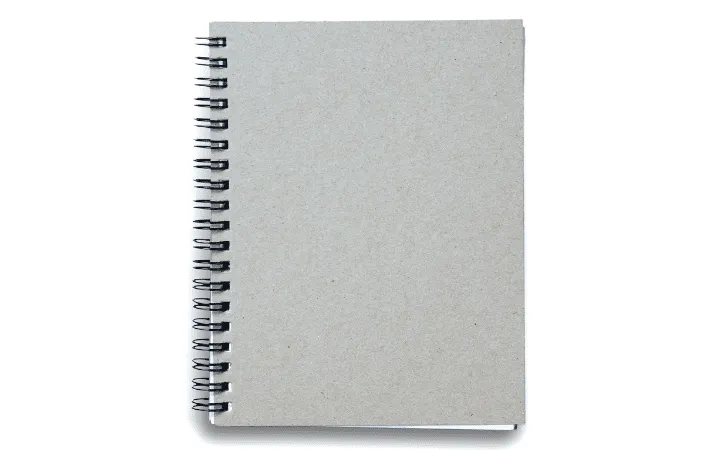 grauer Collegeblock grauer Collegeblock