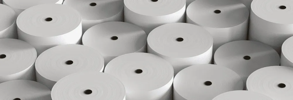 unterschiedliche Papierrollen