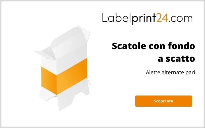 Scopri le nostre scatole con fondo a scatto con alette alternate pari