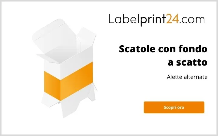 Scopri le nostre scatole con fondo a scatto con alette alternate