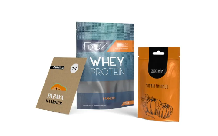 Flexible Verpackung für flüssige oder feste Produkte