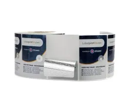 Void security labels with variable data