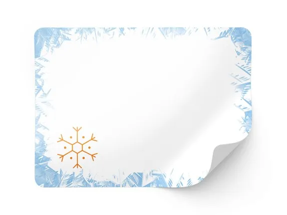 Frozen food labels matte unprinted Frozen food labels matte unprinted