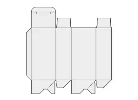 Folding box with crash lock base for easy assembly Folding box with crash lock base for easy assembly
