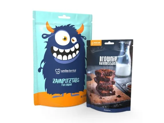 Recyclable stand-up pouches Recyclable stand-up pouches