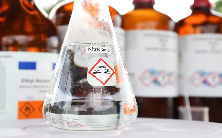 Chemical labels for acids Chemical labels for acids