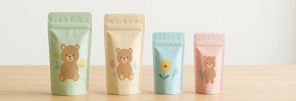 Babymahlzeiten-Verpackungen